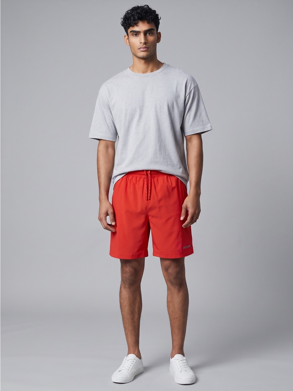 NWT Columbia Vital Valley Men's 7” Shorts Red Omni-Wick Drawstring